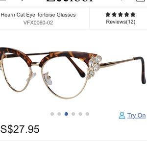 zeelool Accessories - Cat eye jeweled tortoise glasses clear zeelool Accessories - Cat eye jeweled tortoise glasses clear